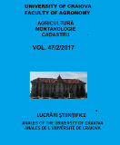 					View Vol. 47 No. 2 (2017): Annals of the University of Craiova - Agriculture, Montanology, Cadastre Series
				
