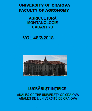 					View Vol. 48 No. 2 (2018): Annals of the University of Craiova - Agriculture, Montanology, Cadastre Series, Vol. 48/2/ 2018
				