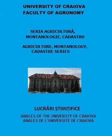 					View Vol. 41 No. 1 (2011): Annals of the University of Craiova - Agriculture, Montanology, Cadastre Series
				